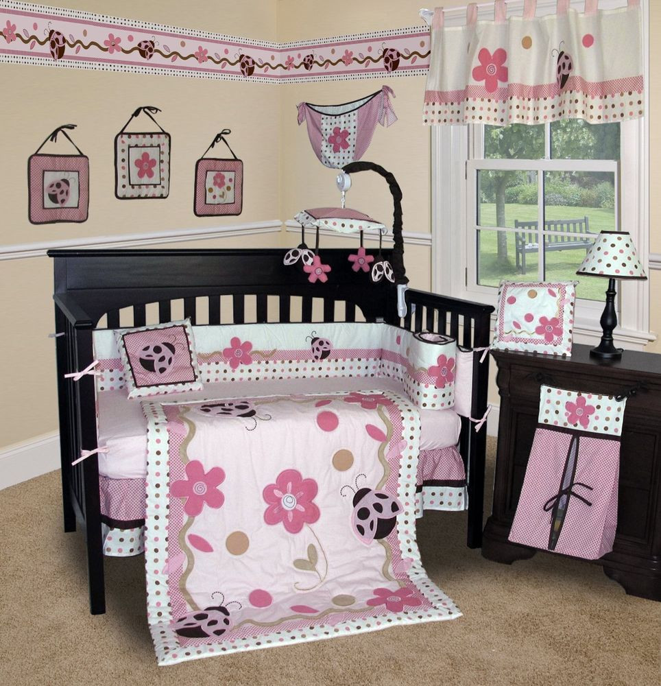 Baby Crib Decor
 Baby Boutique Ladybug 13 pcs Crib Bedding Set