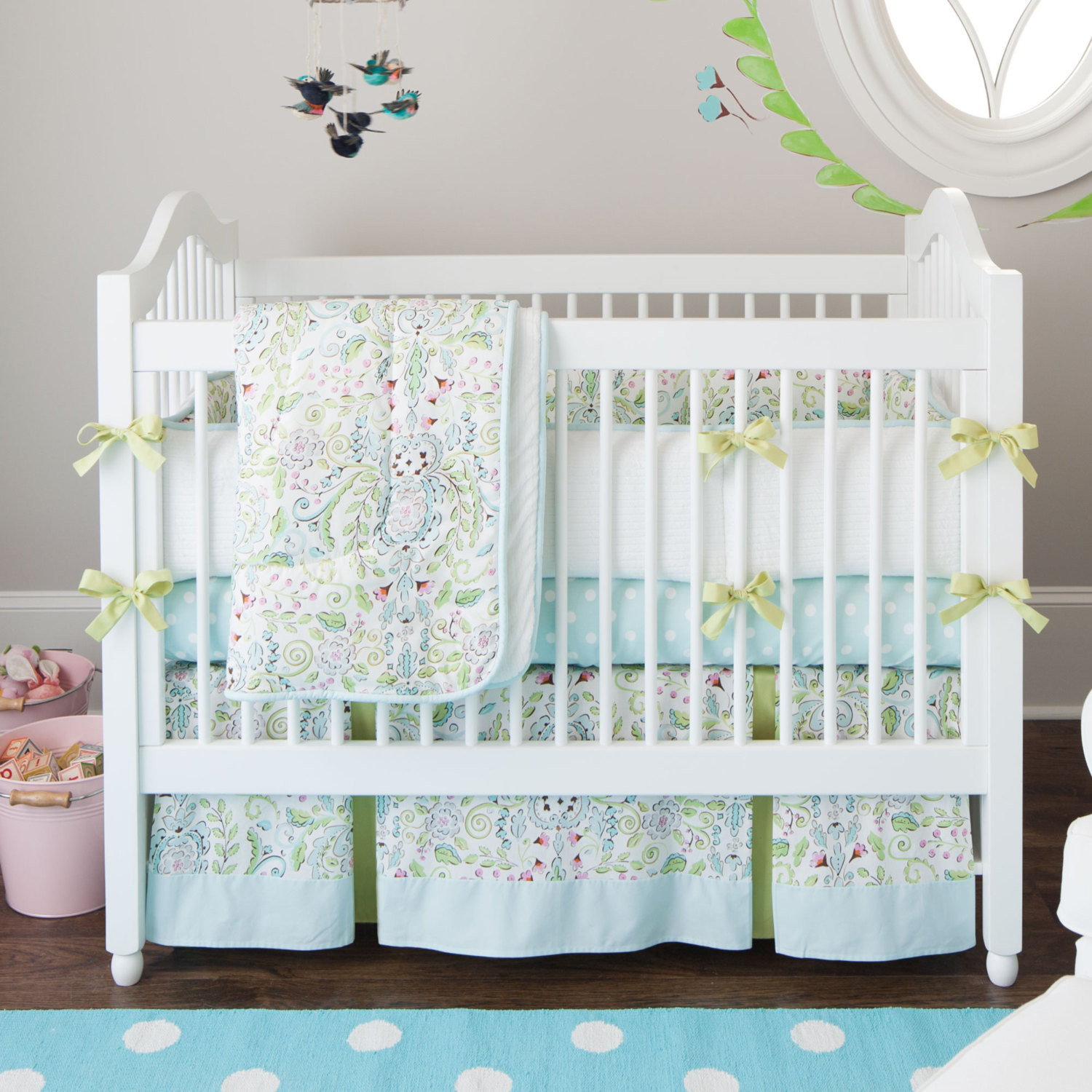 Baby Crib Decor
 Girl Baby Crib Bedding Bebe Jardin Crib Bedding Fabric