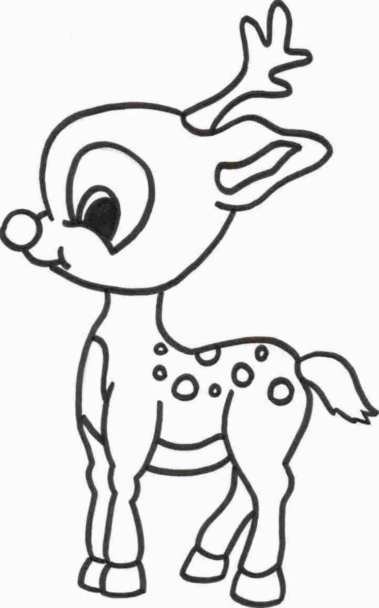 Baby Deer Coloring Pages
 Baby Deer Coloring Page Coloring Home