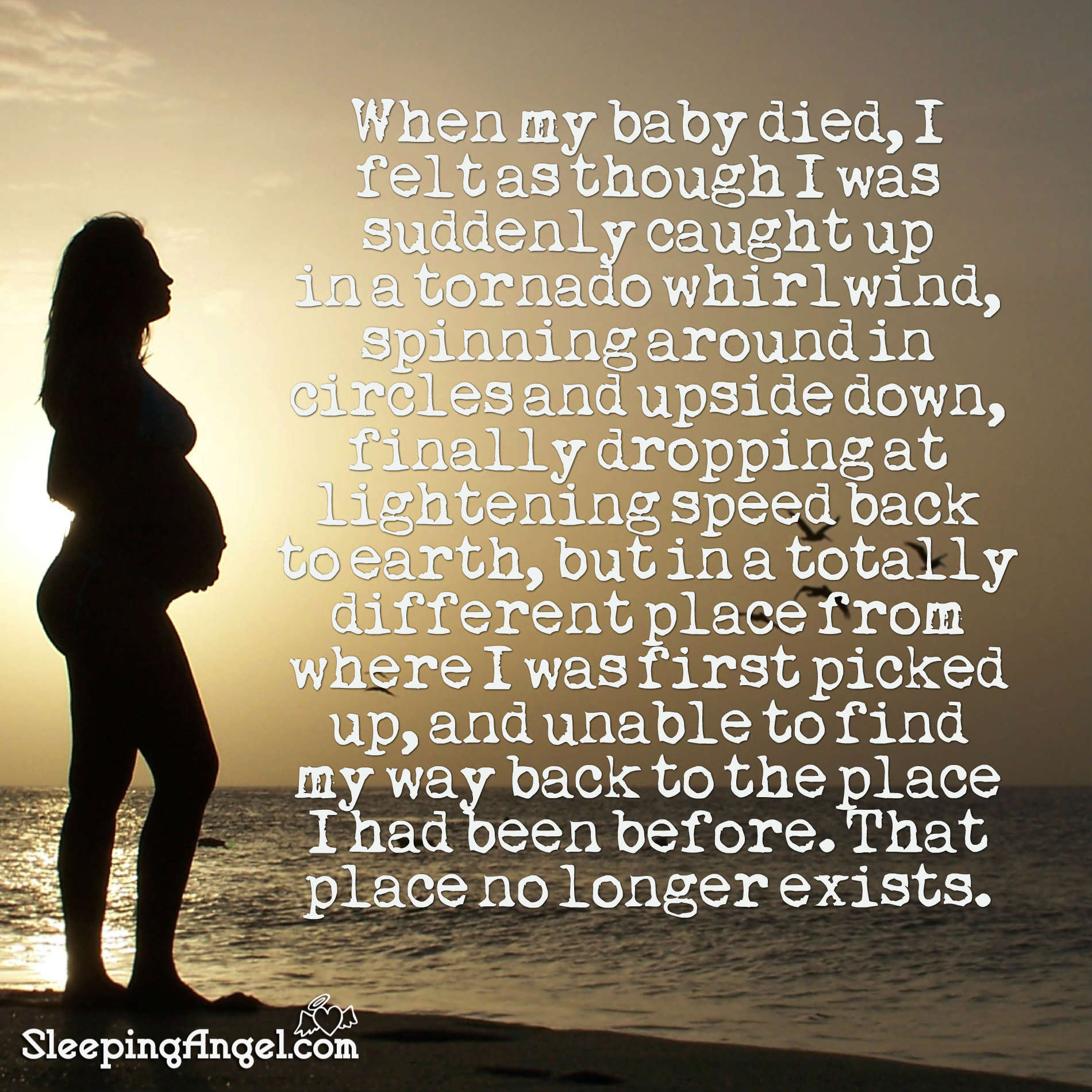 Baby Died Quotes
 Baby Loss Quote – Sleeping Angel