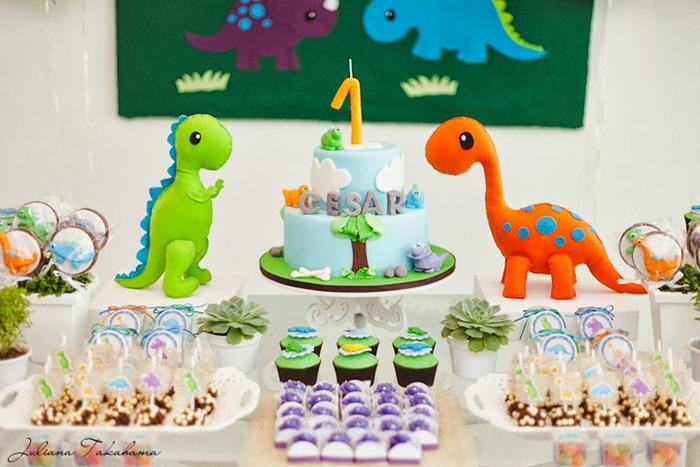 Baby Dinosaur Birthday Party
 Kara s Party Ideas Dinosaur Party Planning Ideas Supplies