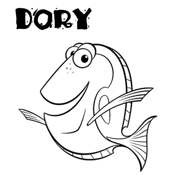 Baby Dory Coloring Page
 FUN & LEARN Free worksheets for kid รวมภาพระบายสี free
