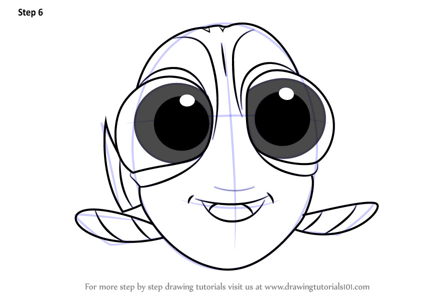 Baby Dory Coloring Page
 Learn How to Draw Baby Dory from Finding Dory Finding