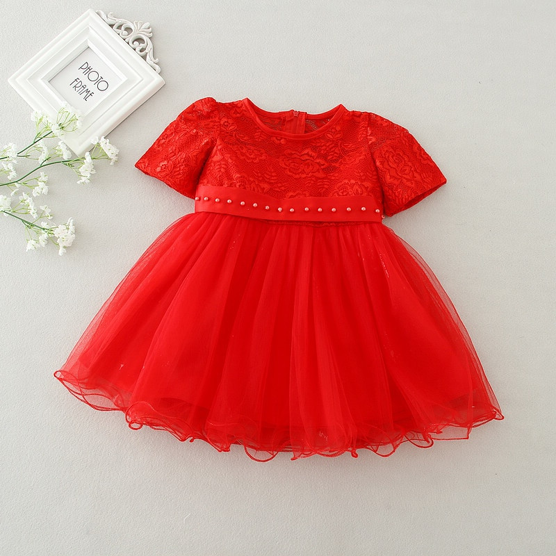 Baby Dress For Birthday Party
 2017 Hot Sale Red White Baby Birthday Party Kids Dress