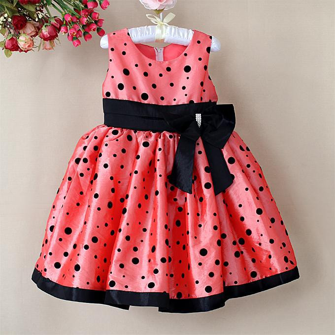 Baby Dresses Design
 New Fashion Baby Girl Princess Dress Pink Girls Party