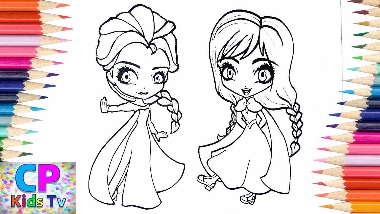 Baby Elsa And Anna Coloring Pages
 Frozen Coloring Pages for Kids Elsa & Anna from Frozen