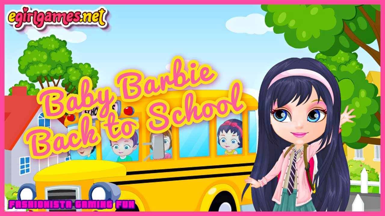 Baby Fashion Games
 Baby Barbie Back to School Fun line Fashion Games for