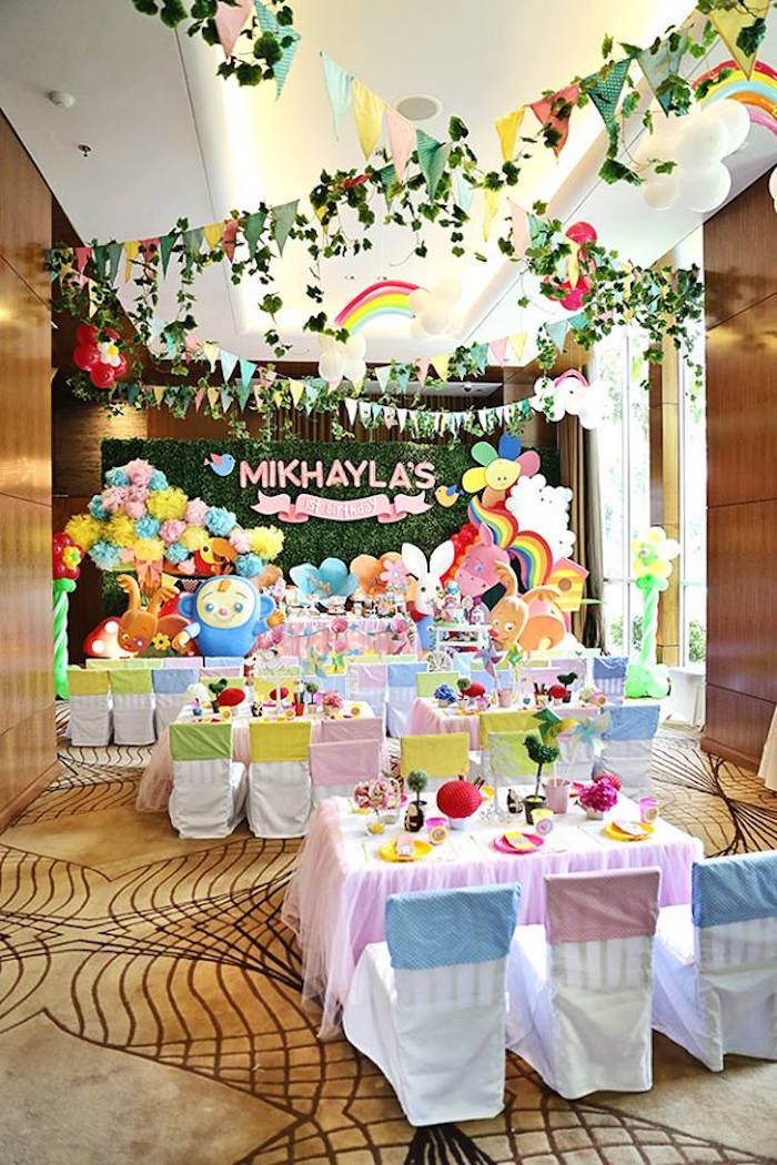 Baby First Birthday Party Supplies
 Kara s Party Ideas Sunny Garden 1st Birthday Party