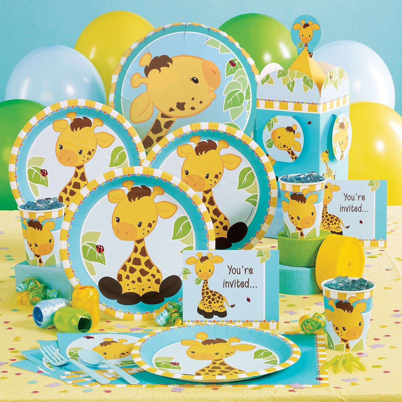 Baby First Birthday Party Supplies
 cute giraffe party supplies Beller Baby Shower