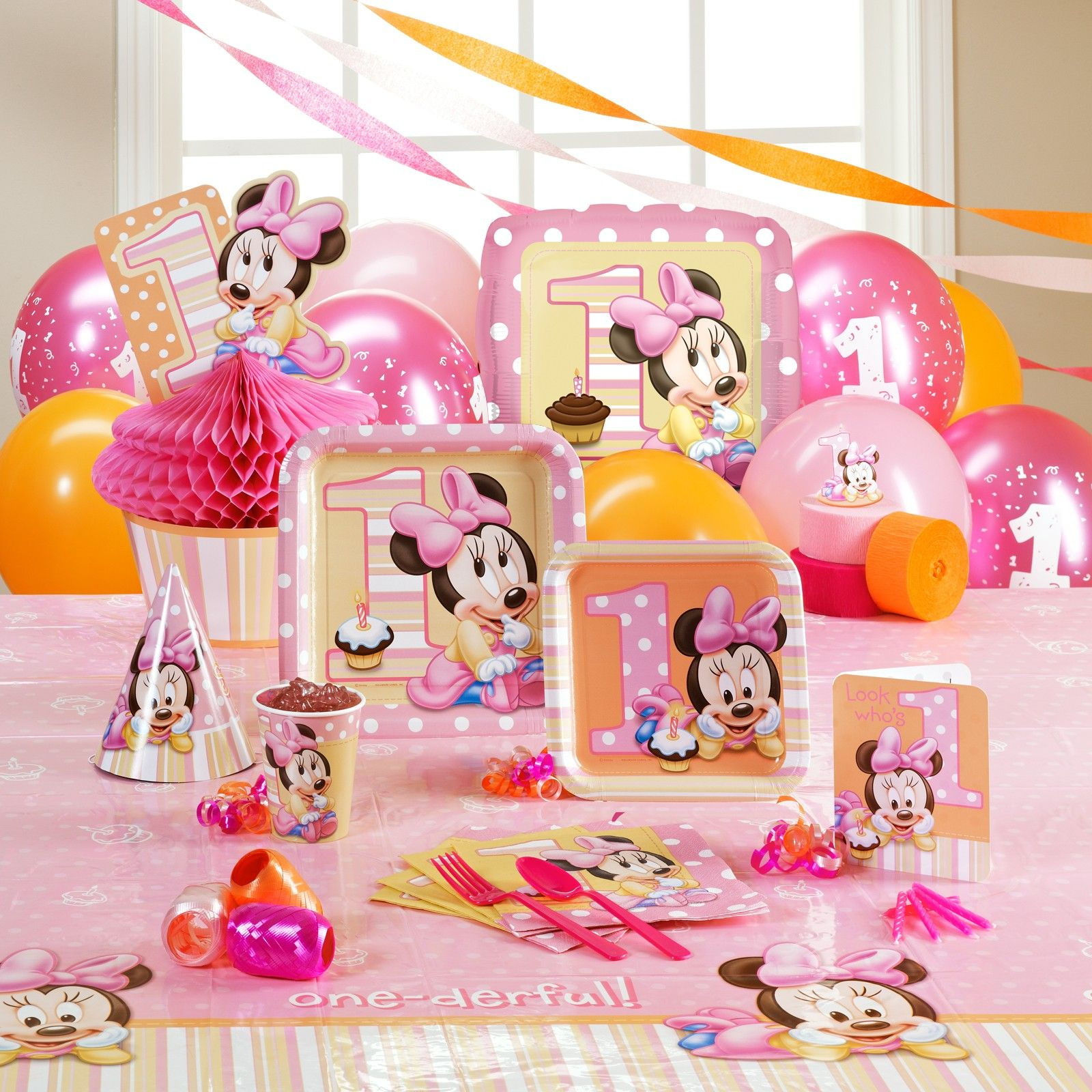 Baby First Party Supplies
 Disney Minnie s 1st Birthday Party Supplies