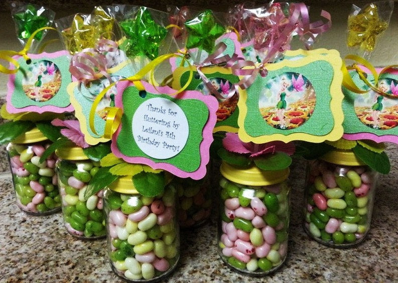Baby Food Jars Party Favors
 Tinkerbell Baby Food Jar Party Favors by Stinkystuffs on Etsy