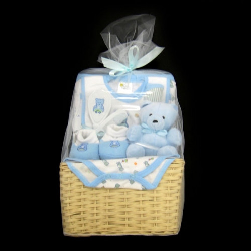 Baby Gift Basket Delivery
 Baby Boy Gift Basket 9 Pieces