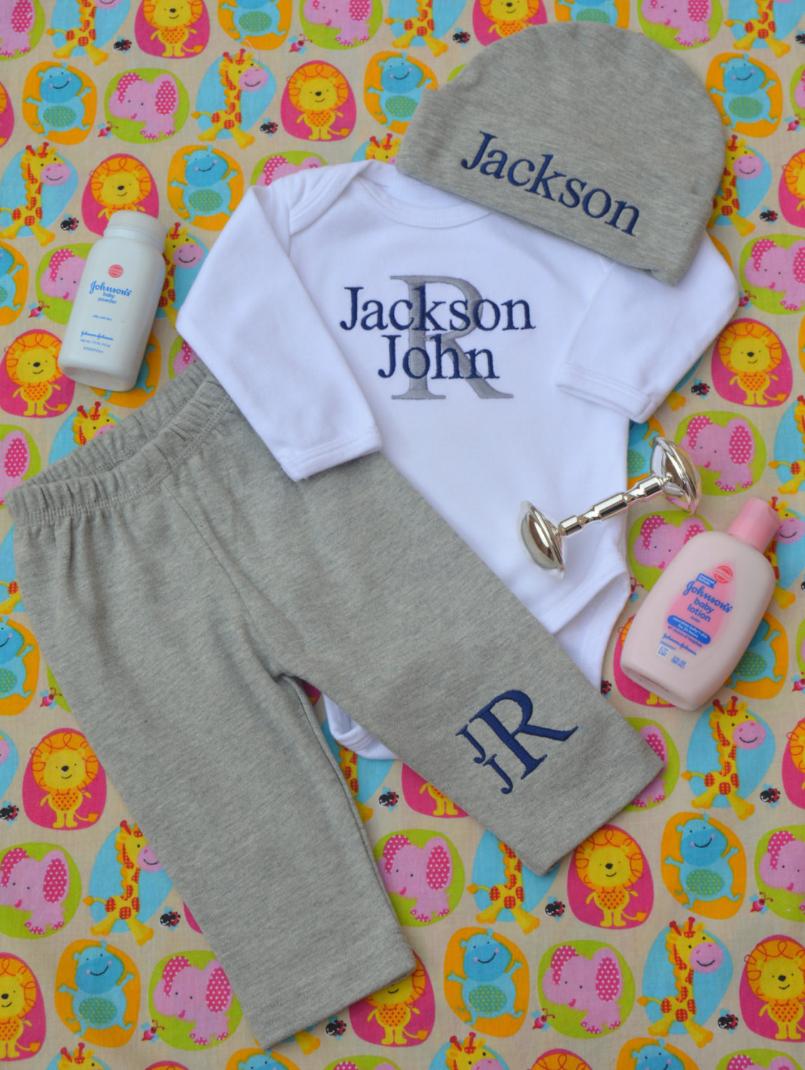 Baby Gift Monogrammed
 Baby Boy ing Home Outfit Monogrammed Baby Boy Clothes