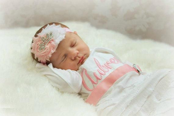 Baby Girl Fashion Clothing
 Baby Girl Clothes Personalized Newborn Girl Take Home Outfit