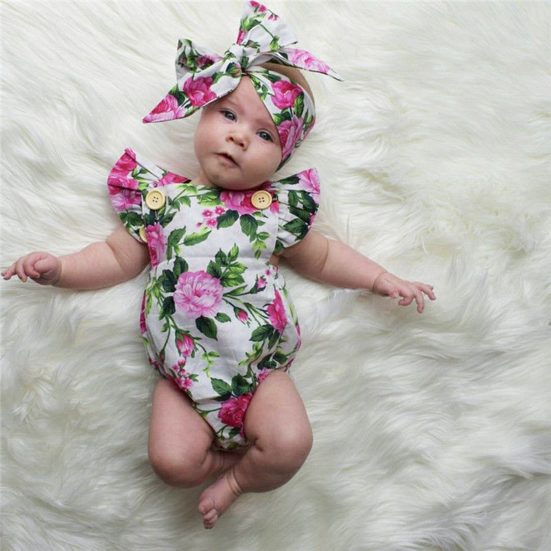 Baby Girl Fashion Clothing
 Newborn Infant Baby Girls Clothes square collar sleeveless