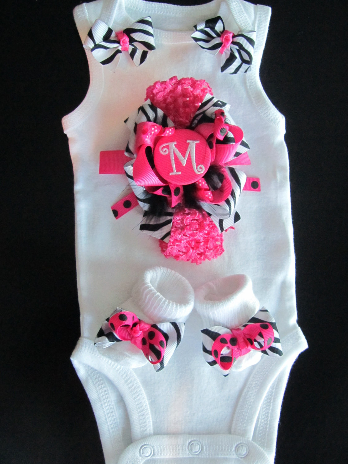 Baby Girl Fashion Outfits
 Baby Girl Clothing Gift Set Monogram Option Newborn Going