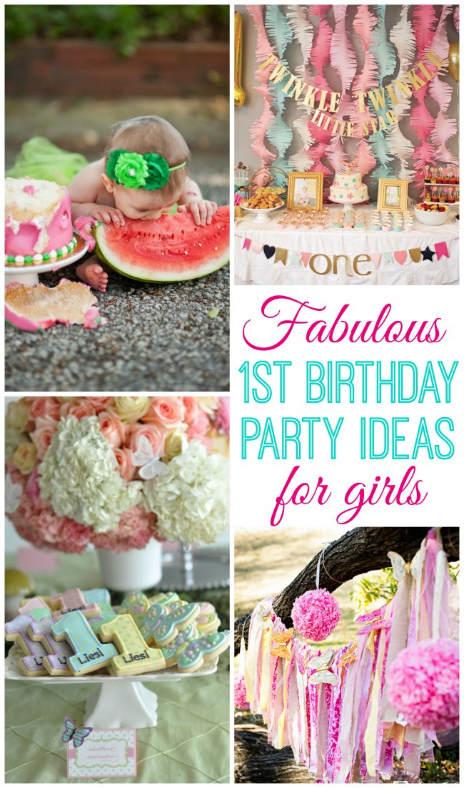 Baby Girl First Birthday Party Decorations
 Baby Girl Turns e Design Dazzle