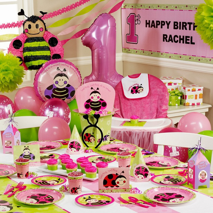 Baby Girl First Birthday Party Decorations
 Birthday