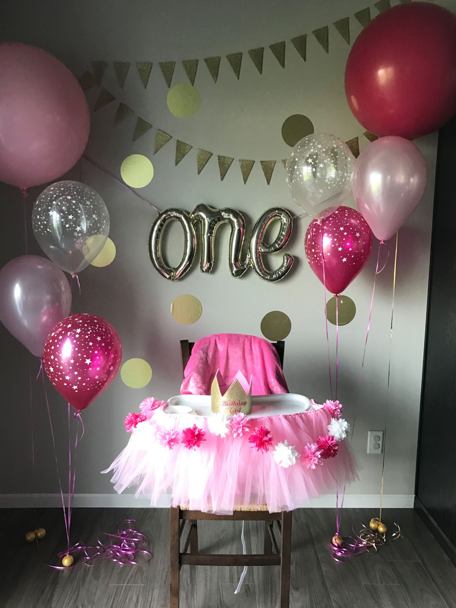 Baby Girl First Birthday Party Decorations
 First birthday party … in 2019