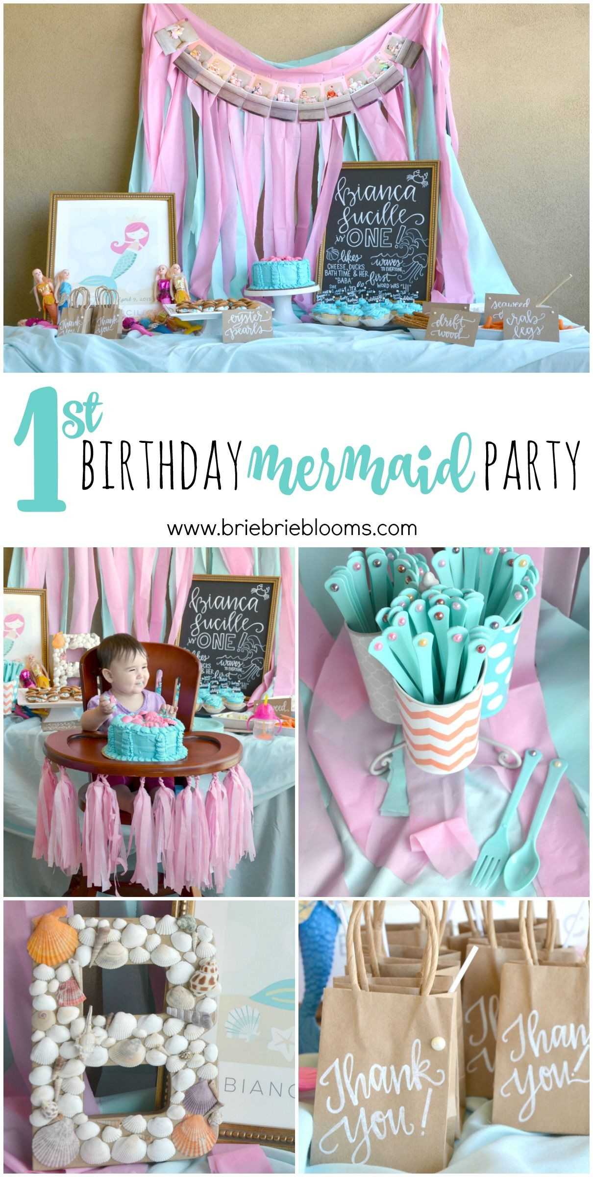 Baby Girls 1St Birthday Party Ideas
 First Birthday Mermaid Party