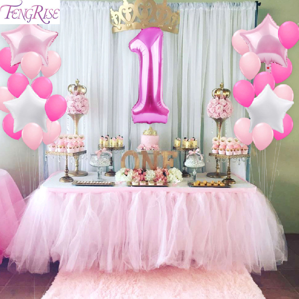 Baby Girls Party
 FENGRISE 1st Birthday Party Decoration DIY 40inch Number 1