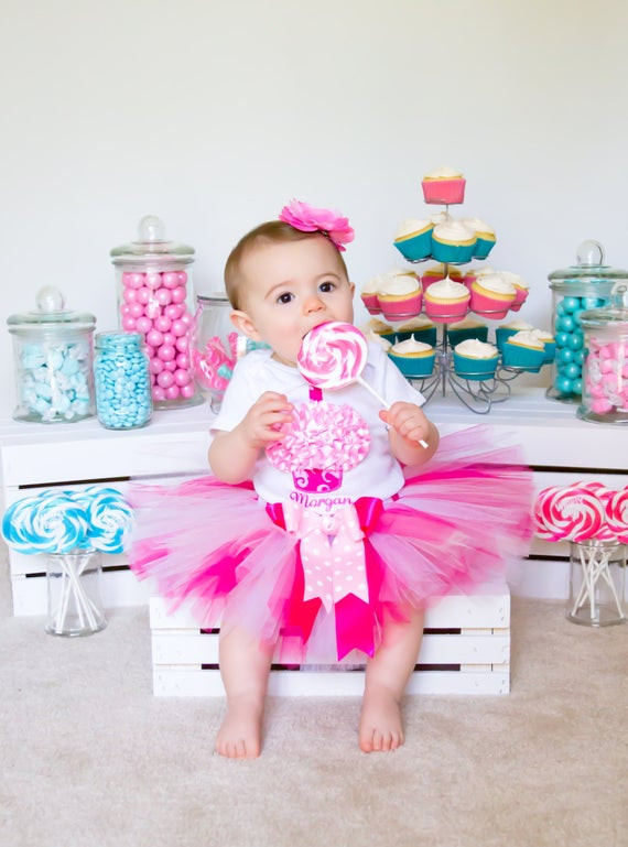Baby Girls Party
 Baby Girl First Birthday Outfit Pink Tutu Cake Smash