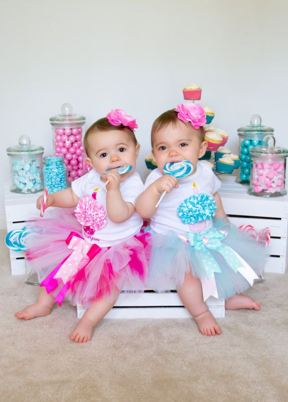 Baby Girls Party
 Twin Girl Baby Girl First Birthday Tutu Outfits Aqua