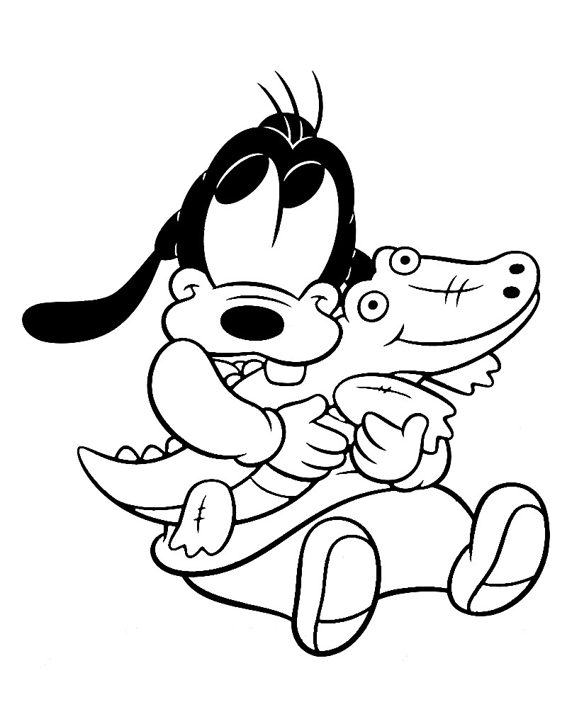 Baby Goofy Coloring Pages
 Cute And Latest Baby Coloring Pages