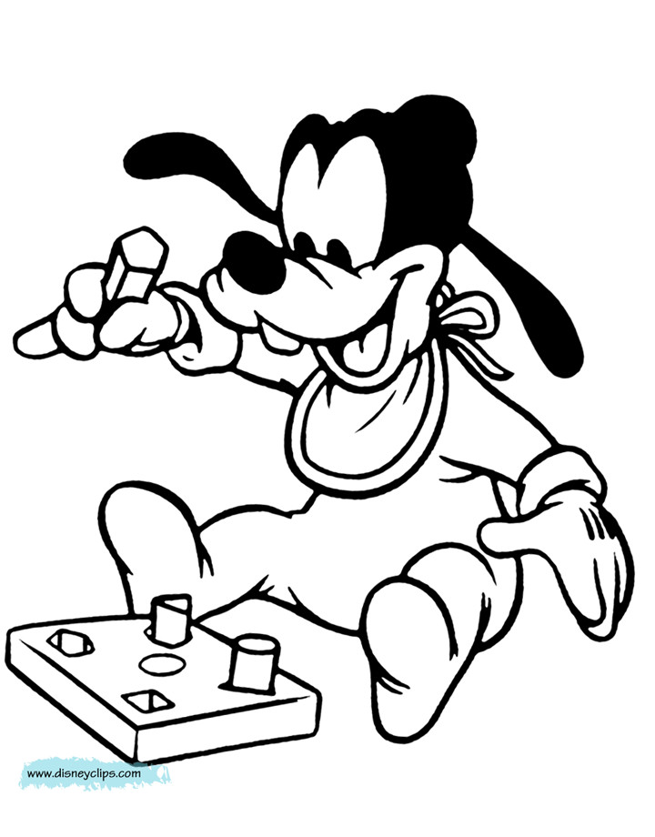 Baby Goofy Coloring Pages
 Baby Goofy Pages Coloring Pages