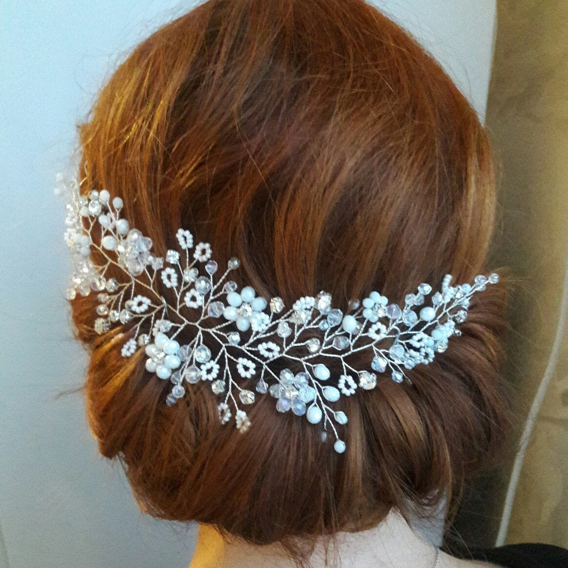 Baby Hair Pieces
 Bridal hair vine long Bridal headpiece Wedding hair piece Baby