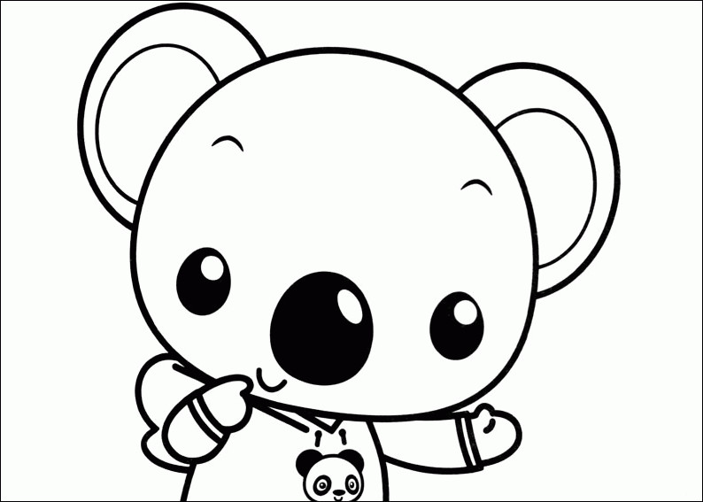 Baby Koala Coloring Pages
 Cute Baby Koala Coloring Pages
