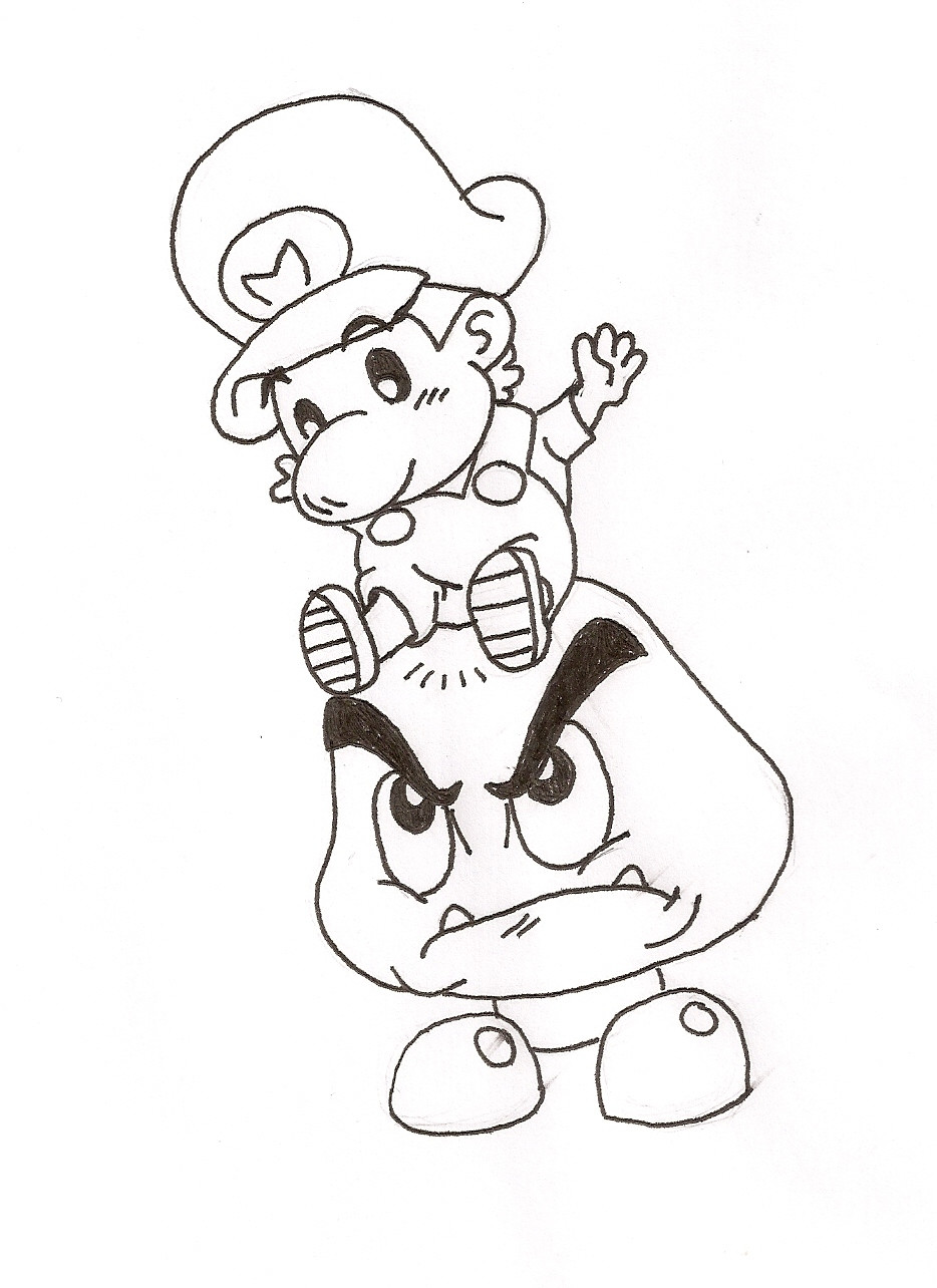 Baby Mario Coloring Pages
 Holiday89