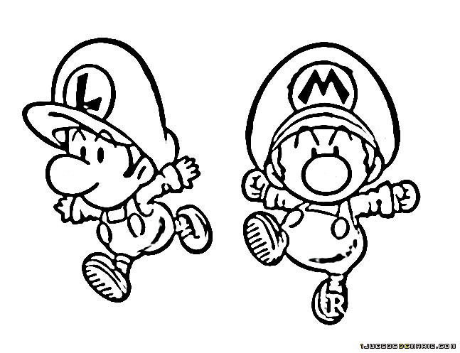 Baby Mario Coloring Pages
 Baby Mario And Baby Luigi Coloring Pages at GetDrawings
