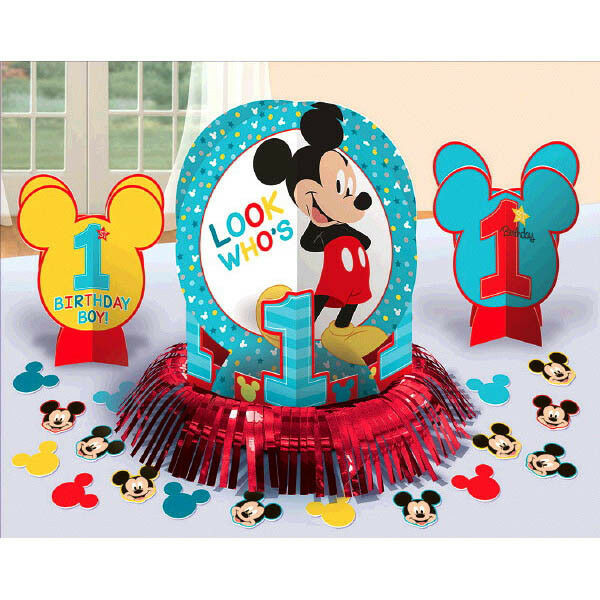 Baby Mickey Mouse Birthday Party
 Baby Mickey Mouse 1st Birthday Party Table Decoration Kit
