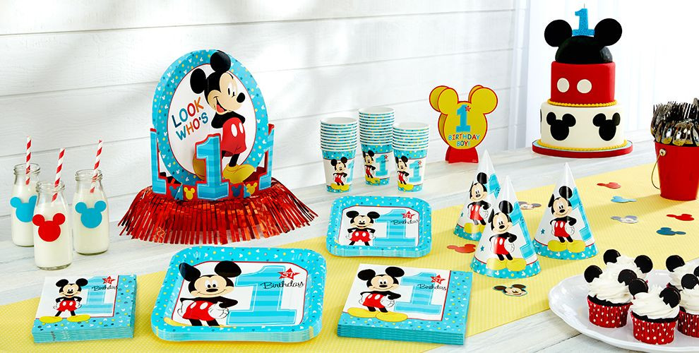 Baby Mickey Mouse Birthday Party
 Mickey Mouse 1st Birthday Party Supplies