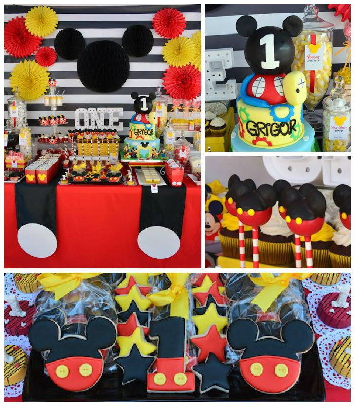 Baby Mickey Mouse Birthday Party
 Mickey Mouse 1st Birthday Party