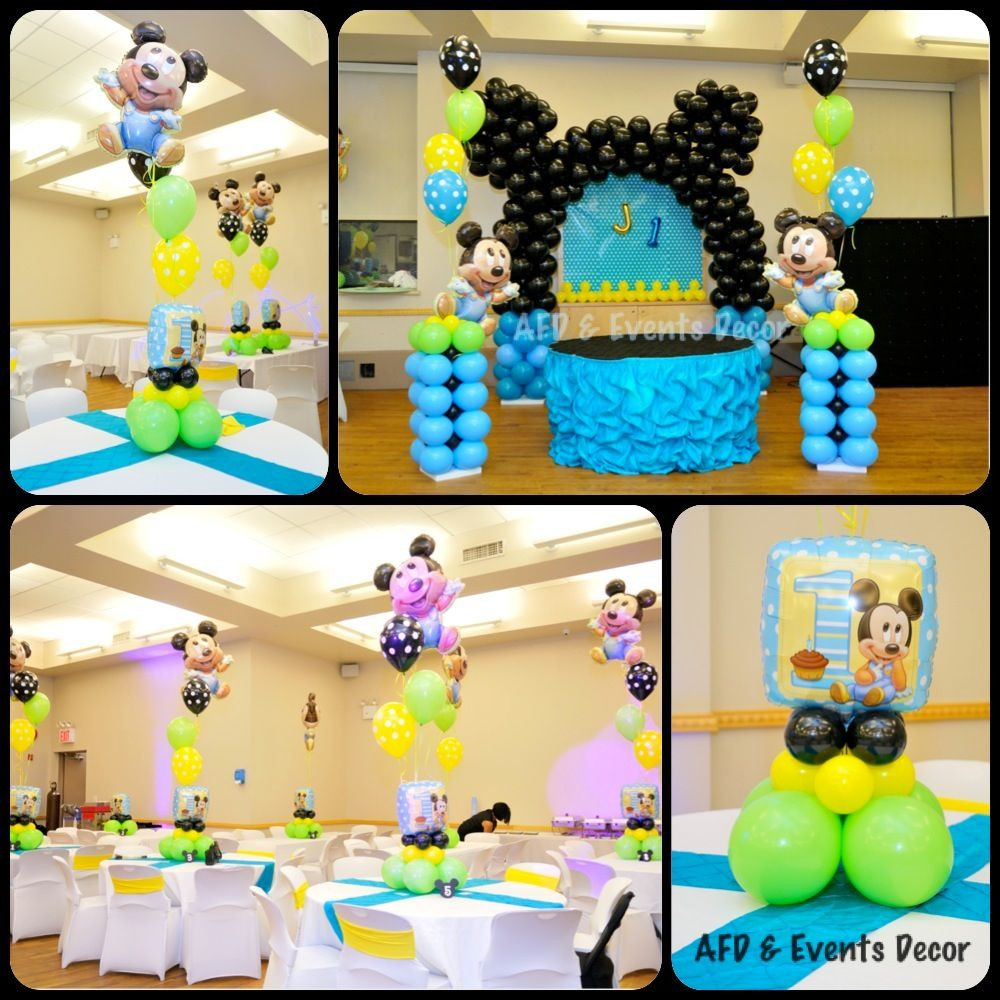 Baby Mickey Party Ideas
 Baby Mickey Mouse Themed Birthday Party Decor By