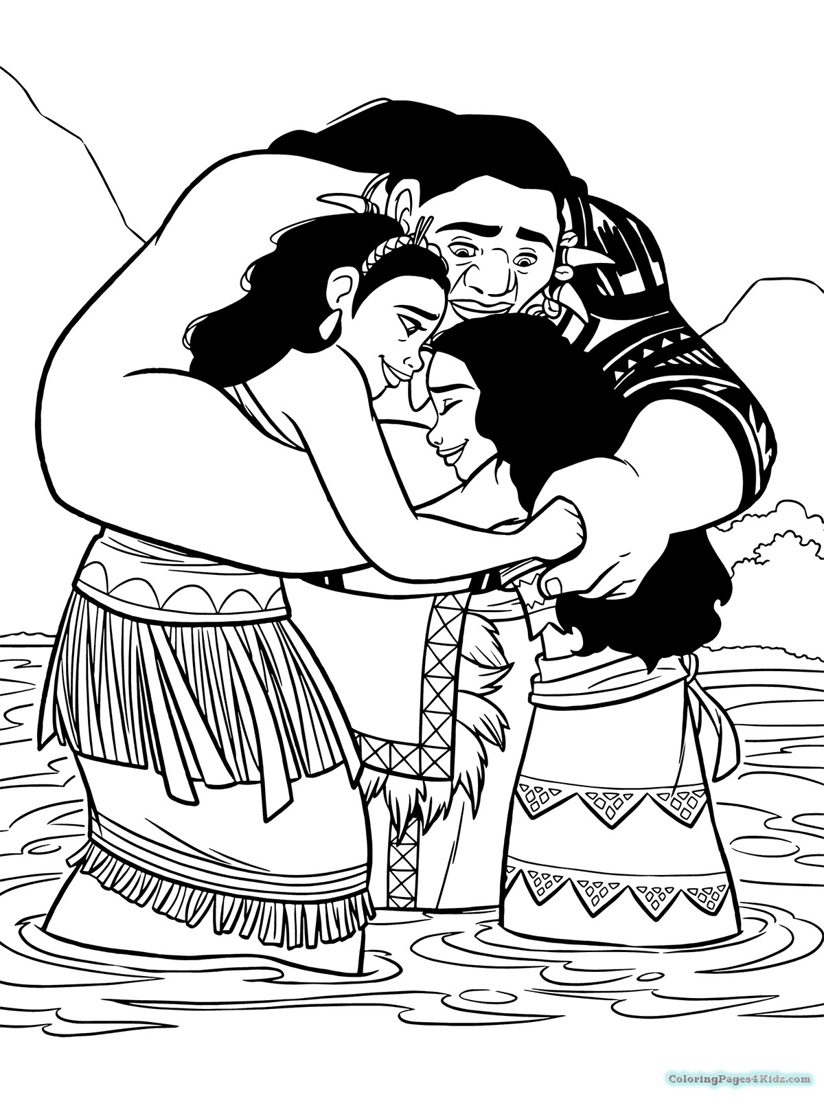 Baby Moana Coloring Page
 Coloring Pages Baby Moana Easy