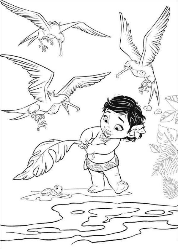 Baby Moana Coloring Page
 Moana Coloring Pages Best Coloring Pages For Kids