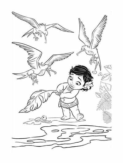 Baby Moana Coloring Page
 59 Moana Coloring Pages updated March 2018