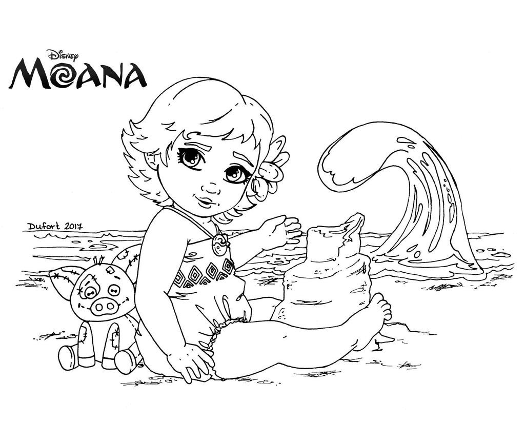 Baby Moana Coloring Pages
 Moana Lineart by JadeDragonne on DeviantArt