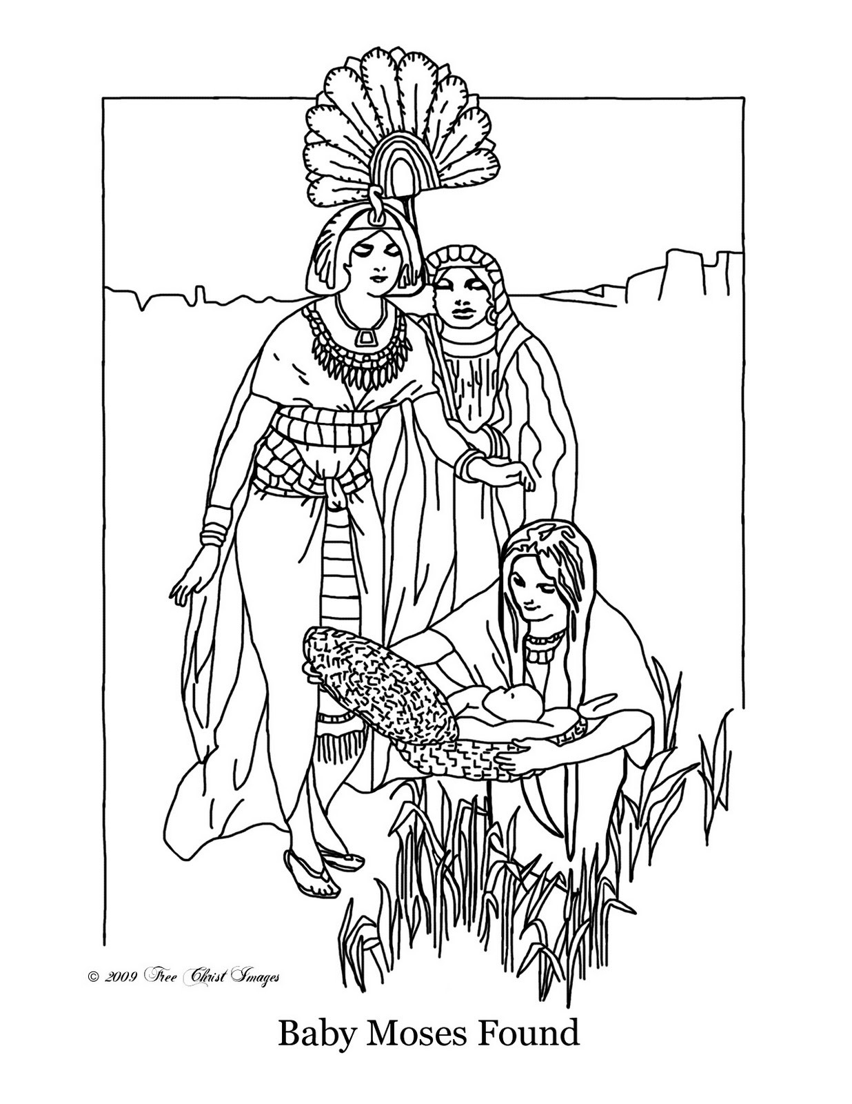 Baby Moses Coloring Sheet
 Christian Ed To Go This Sunday Baby Moses