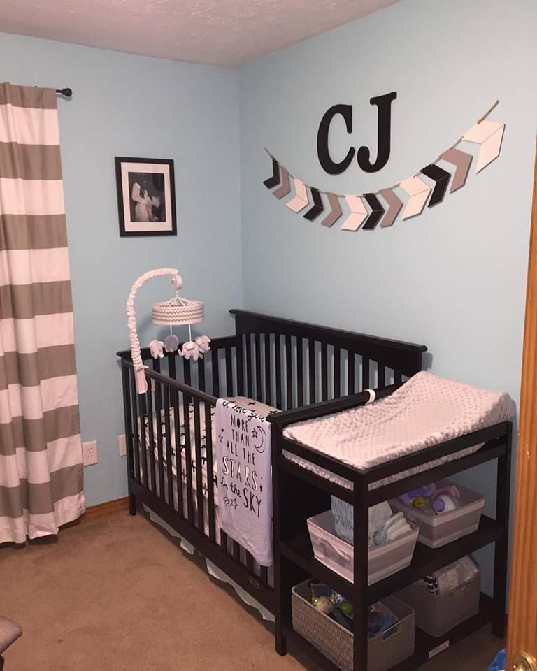 Baby Name Room Decor
 baby boy nursery gray blue black babies room home decor
