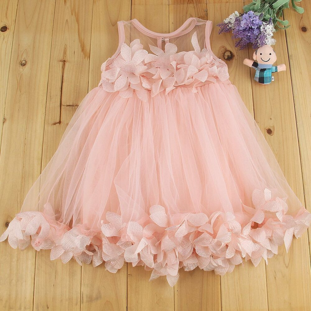 Baby Party Dresses
 Flower Girls Summer Princess Dress Kids Baby Party Wedding