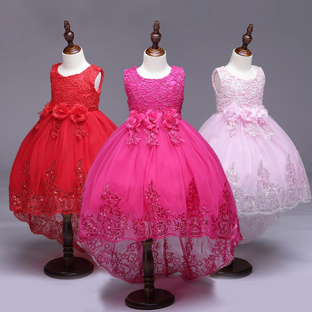 Baby Party Dresses
 Baby Girls Clothes Kids Sequins Lace Princess Dress Formal