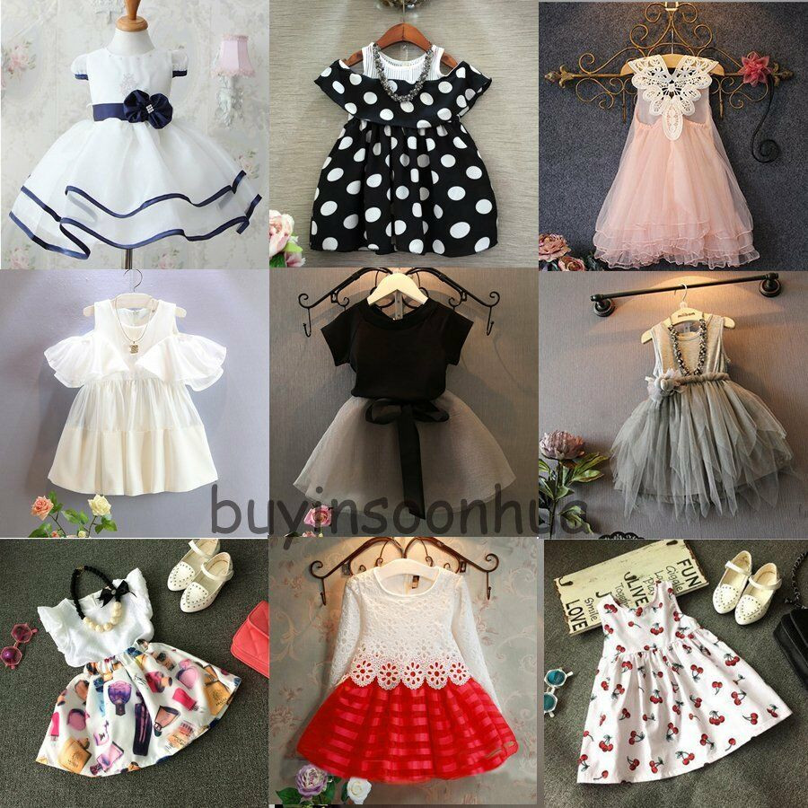 Baby Party Dresses
 Flower Girl Princess Dress Kid Baby Party Wedding Pageant