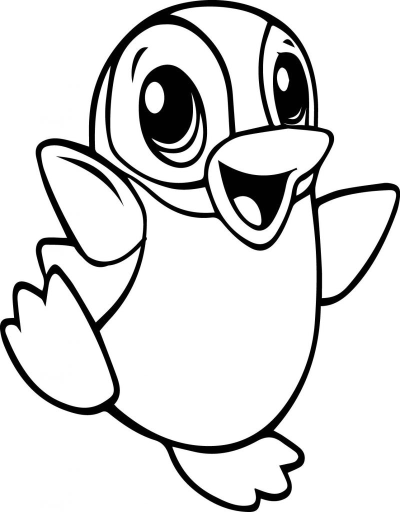 Baby Penguin Coloring Page
 Cute Animal Coloring Pages Best Coloring Pages For Kids