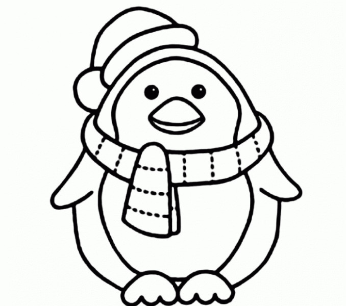 Baby Penguin Coloring Page
 Baby Penguin Coloring Pages