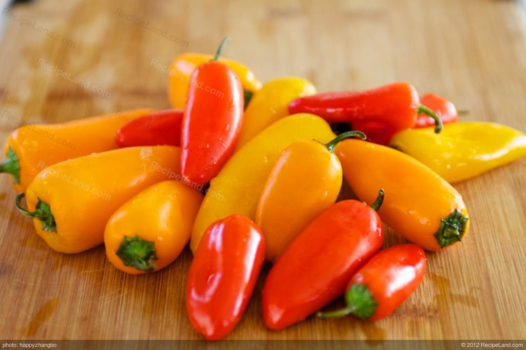 Baby Peppers Recipes
 Baby Peppers Stuffed with Spiced Cream Cheese Recipe