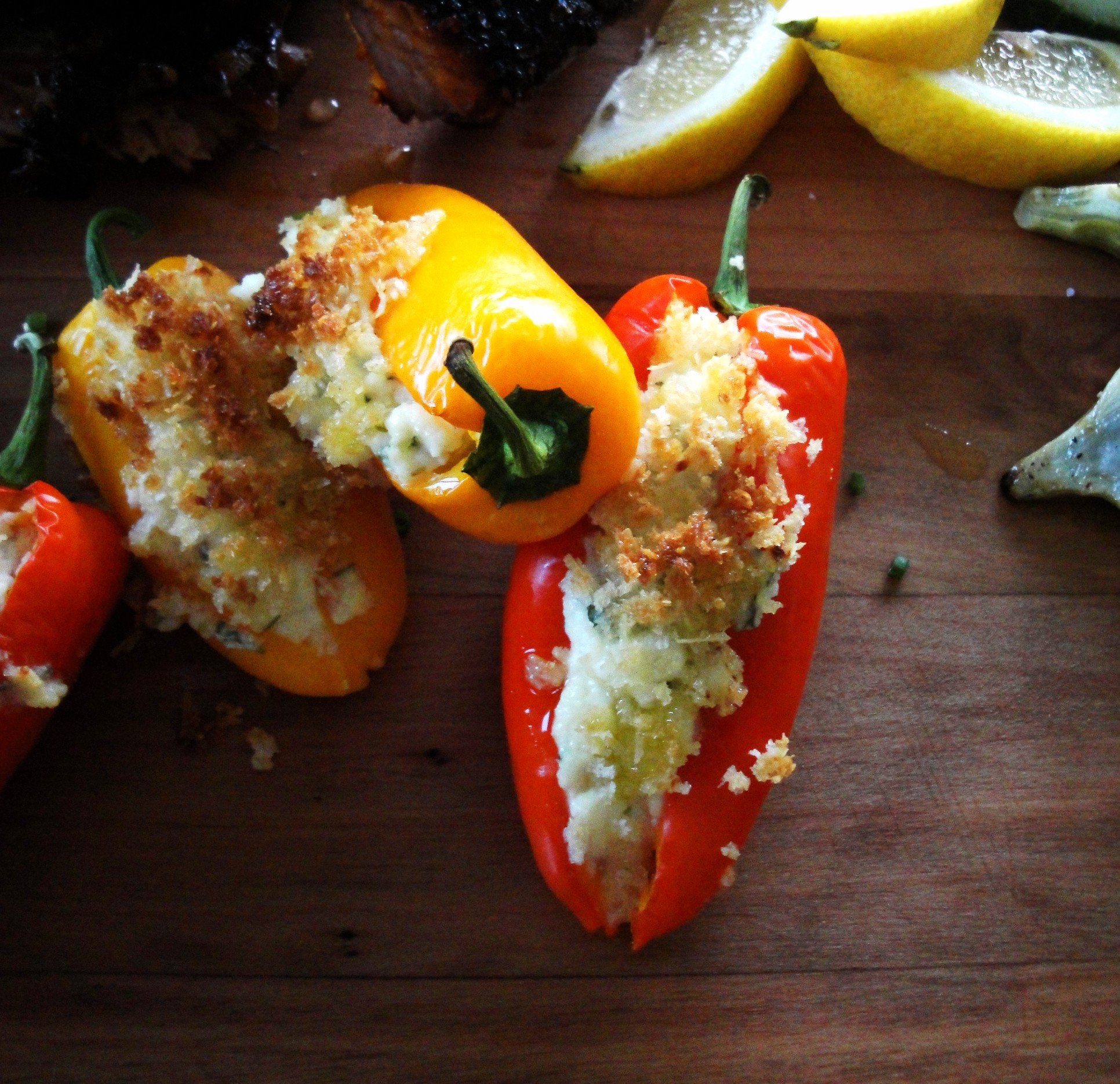 Baby Peppers Recipes
 ricotta stuffed baby peppers The Birthday Dinner